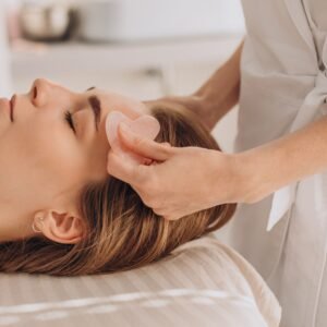 Jade Stone Face Roller & Gua Sha Face Massage